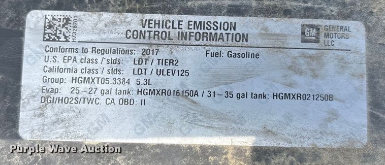 image for item EJ7646 2017 Chevrolet Silverado 1500 Double Cab pickup truck