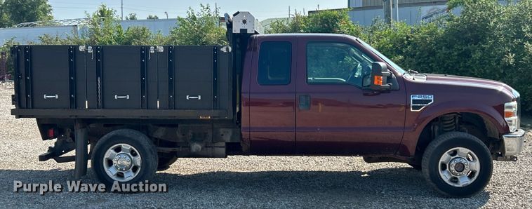 image for item EK8494 2010 Ford F250 Super Duty XLT SuperCab flatbed pickup truck