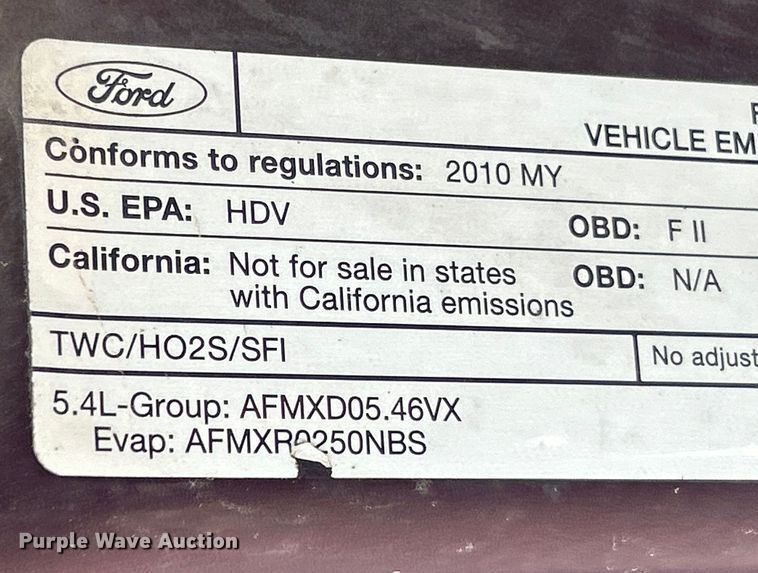 image for item EK8494 2010 Ford F250 Super Duty XLT SuperCab flatbed pickup truck