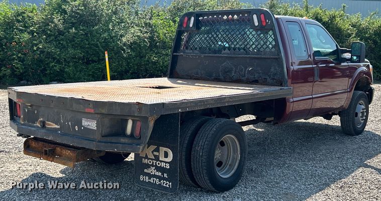 image for item EK8495 2012 Ford F350 Super Duty XL SuperCab flatbed pickup truck