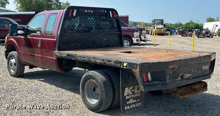 image for item EK8495 2012 Ford F350 Super Duty XL SuperCab flatbed pickup truck