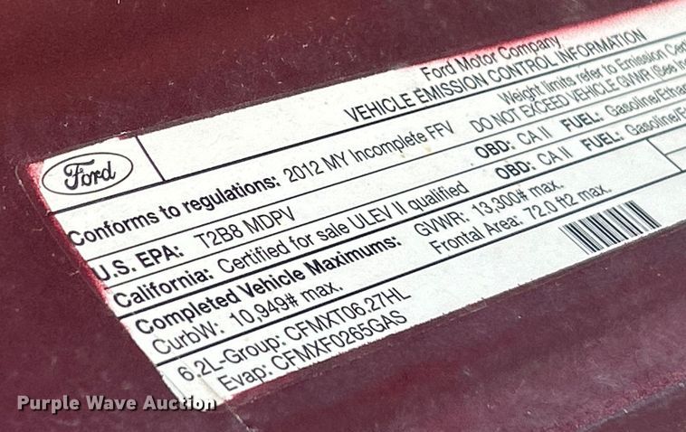 image for item EK8495 2012 Ford F350 Super Duty XL SuperCab flatbed pickup truck