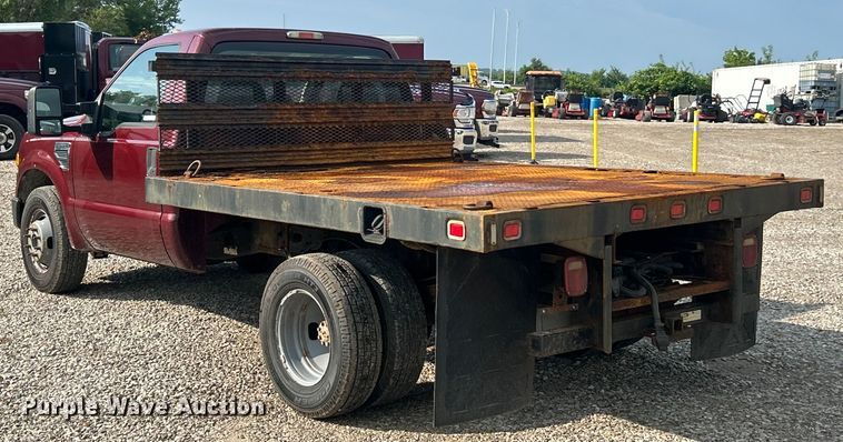image for item EK8496 2009 Ford F350 Super Duty XL flatbed pickup truck