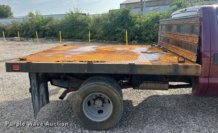 image for item EK8496 2009 Ford F350 Super Duty XL flatbed pickup truck