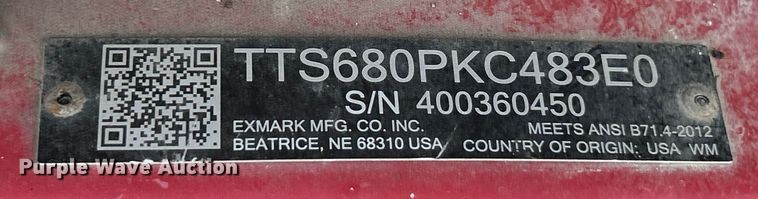 image for item EK8498 Exmark Turf Tracer S Series lawn mower