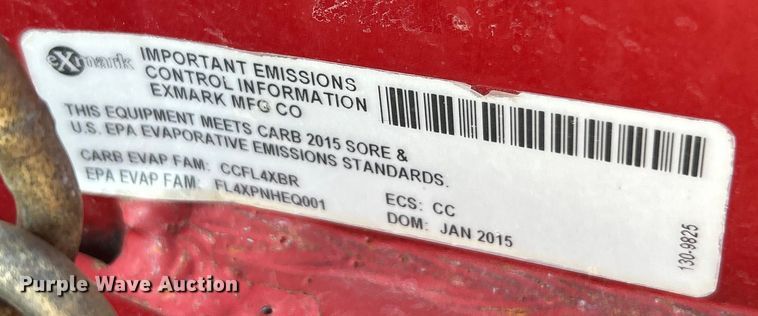 image for item EK8499 2015 Exmark S Series ZTR lawn mower