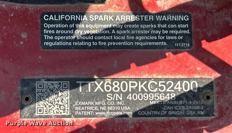 image for item EK8500 Exmark Turf Tracer X Series lawn mower