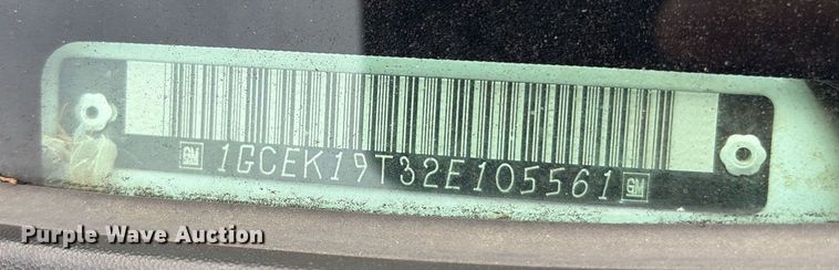 image for item EM2226 2002 Chevrolet Silverado 1500 Ext. Cab pickup truck