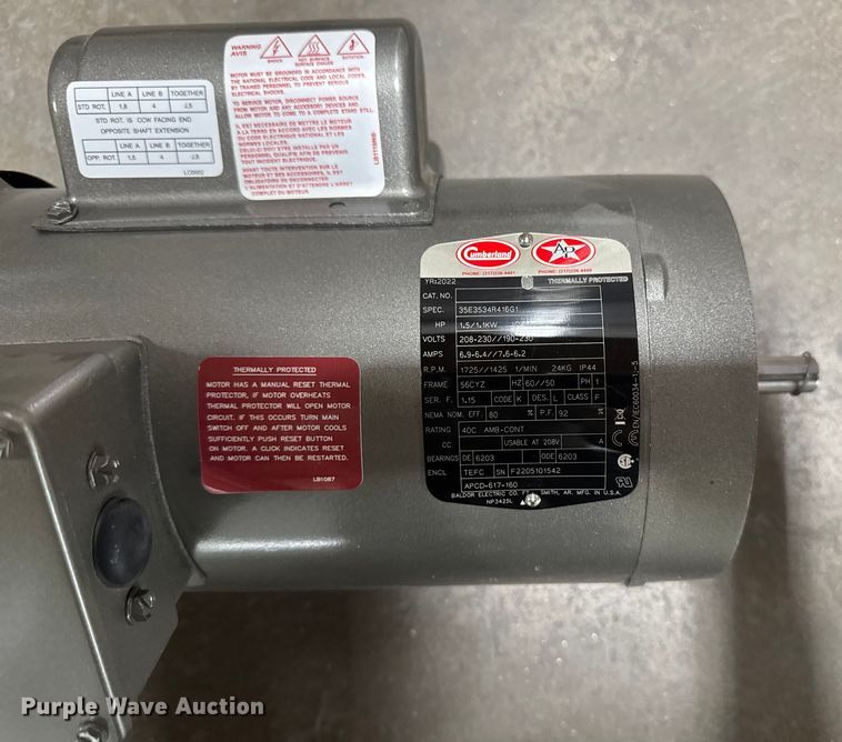 image for item EM2288 (17) Cucumberland APCD-617-160 electric motors