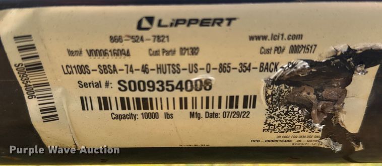 image for item EM8069 (2) Lippert axles