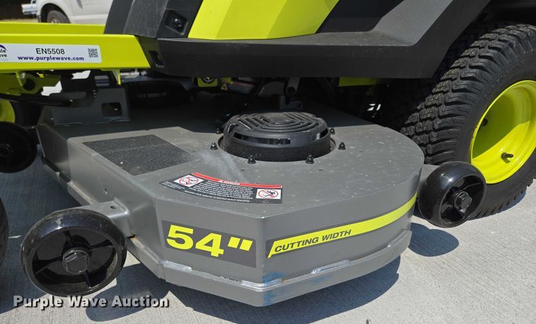 image for item EN5508 Ryobi Z54Li ZTR lawn mower