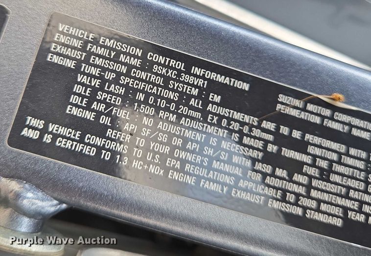 image for item EN8374 2009 Suzuki DR-Z400S motorcycle