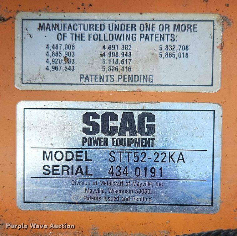 image for item EO4632 Scag Turf Tiger ZTR lawn mower