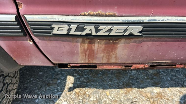 image for item ET3037 1992 Chevrolet Blazer SUV