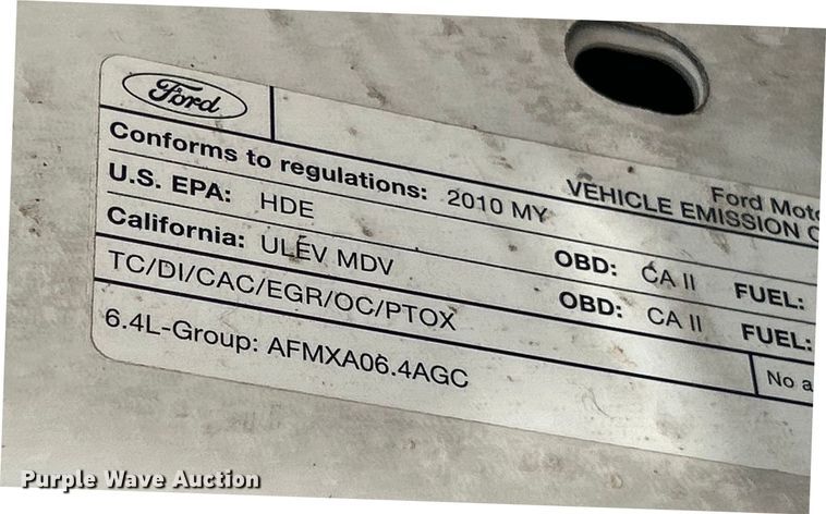 image for item ET3039 2010 Ford F250 Super Duty XL  Crew Cab pickup truck