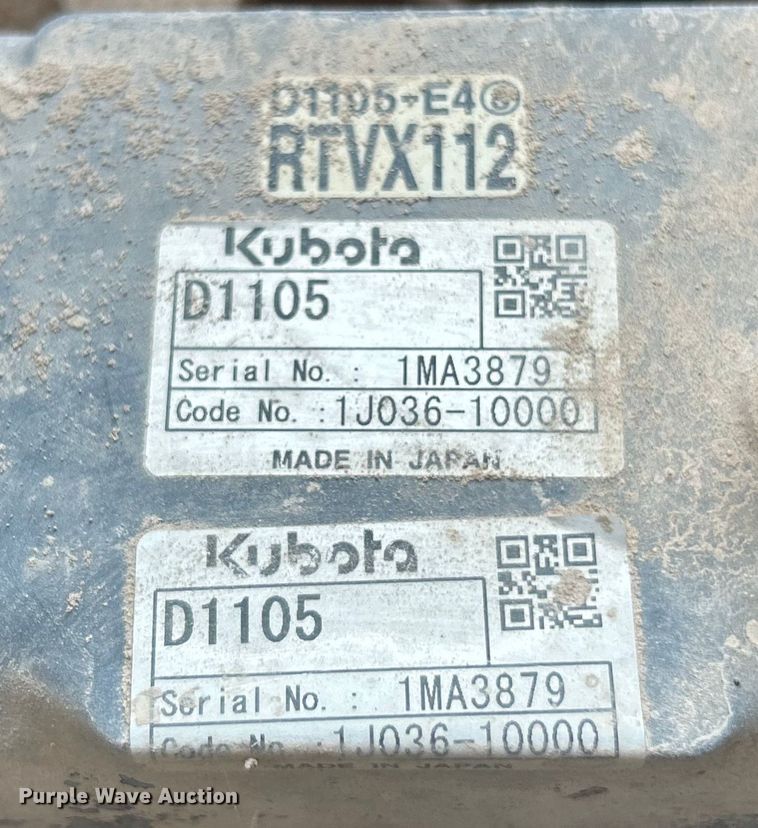 image for item ET3041 2021 Kubota RTV X1140 utility vehicle