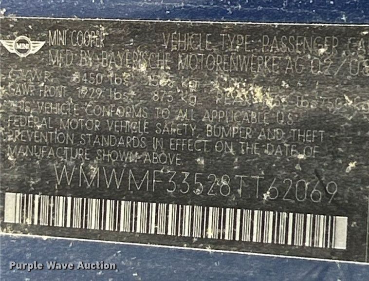 image for item ET3094 2008 Mini Cooper 