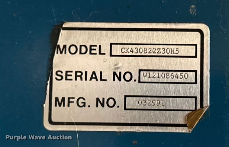 image for item ET8506 Buckeye CK430822Z30H5 air compressor