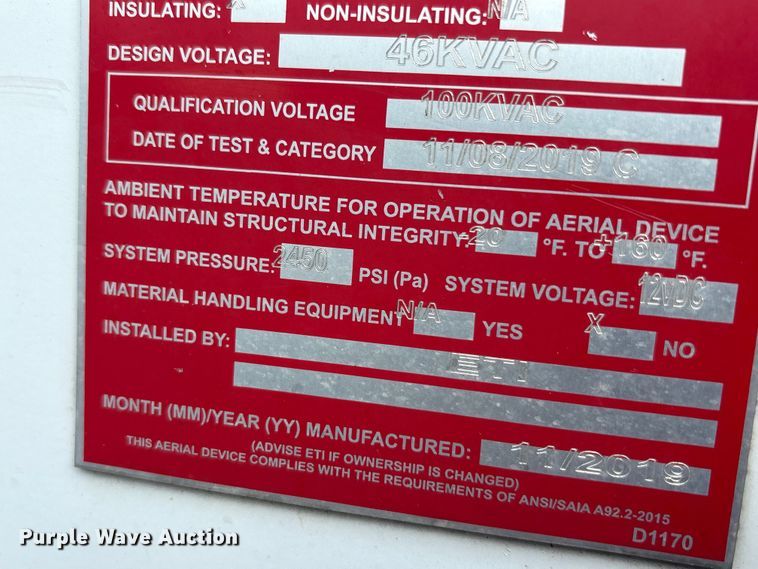 image for item EU0018 2019 Chevrolet Silverado 6500HD bucket truck