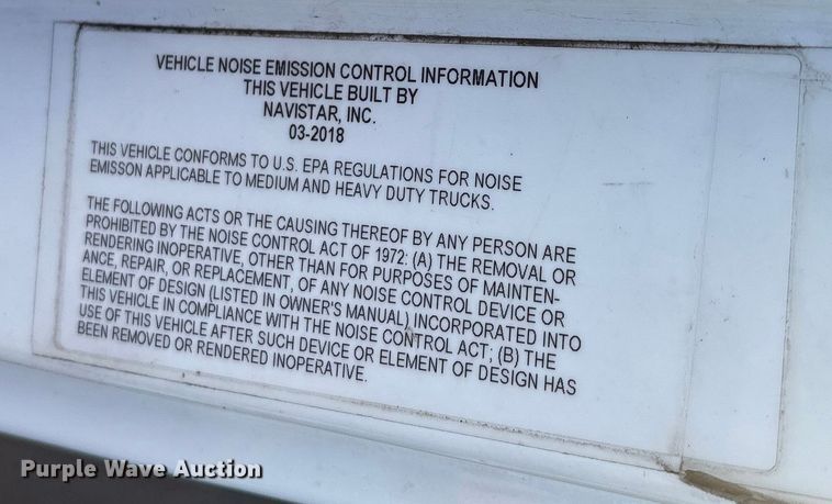 image for item EU0019 2019 International MA025 refrigerated truck