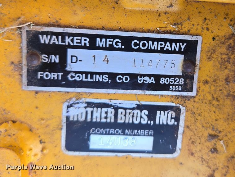 image for item EU3564 2008 Walker MBSSD ZTR lawn mower