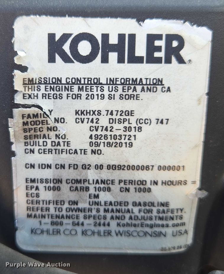 image for item EV1524 Country Clipper  Charger ZTR lawn mower