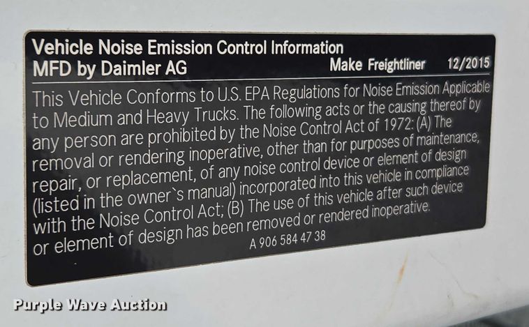 image for item FB9443 2016 Freightliner Sprinter 3500 shuttle bus