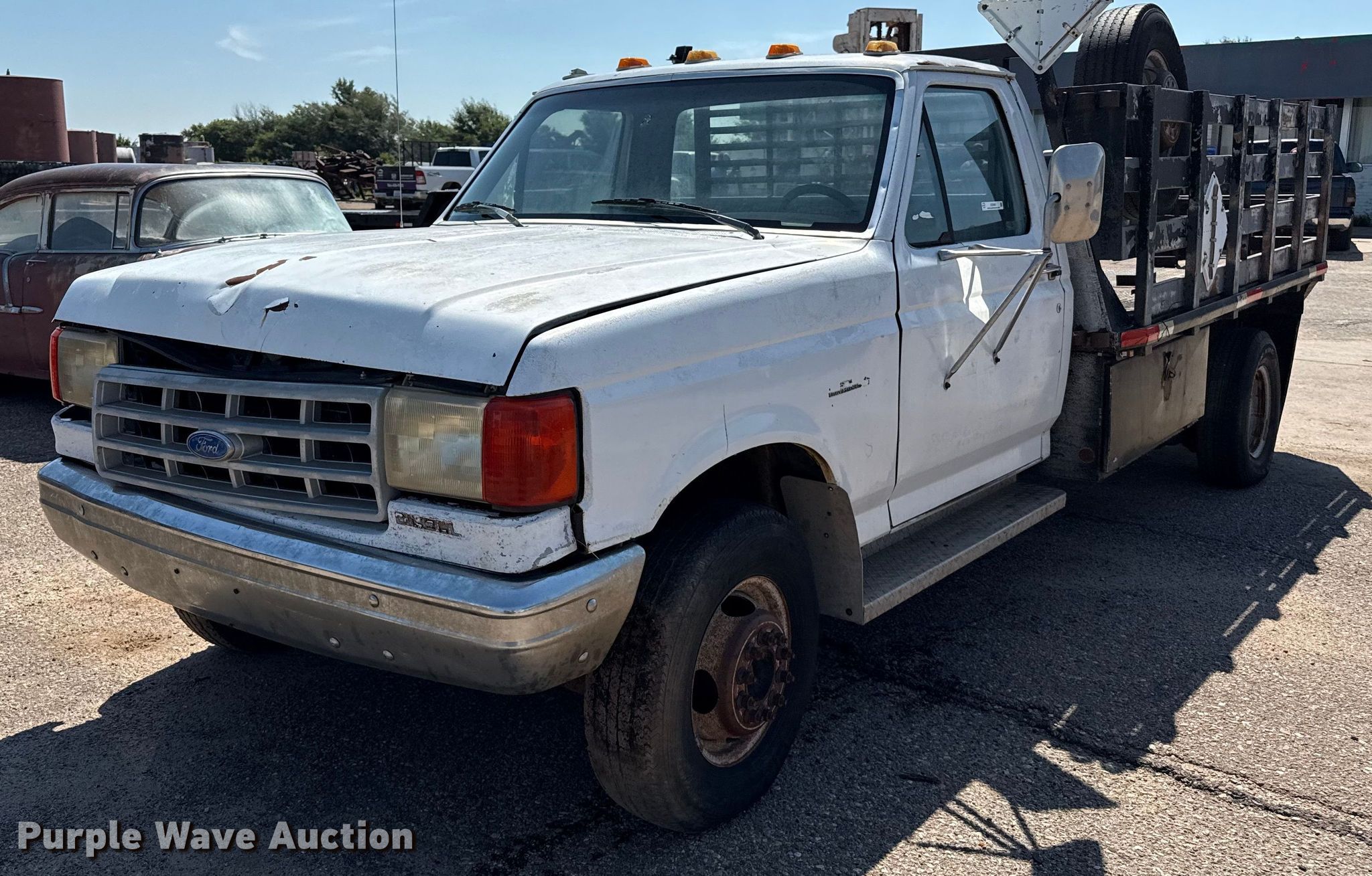 エルテ　『ブロッサム アンブレラ』 ファイン チャイナ　1990年　署名入り 1990 Ford F350 flatbed pickup truck in Liberal, KS | Item DZ8880