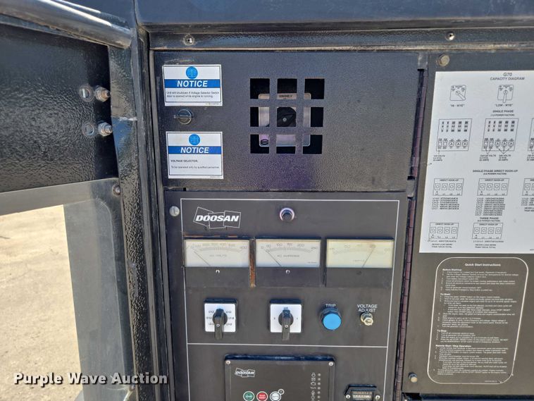 image for item DF8614 Doosan G70WJD-2A-FX-T3  generator