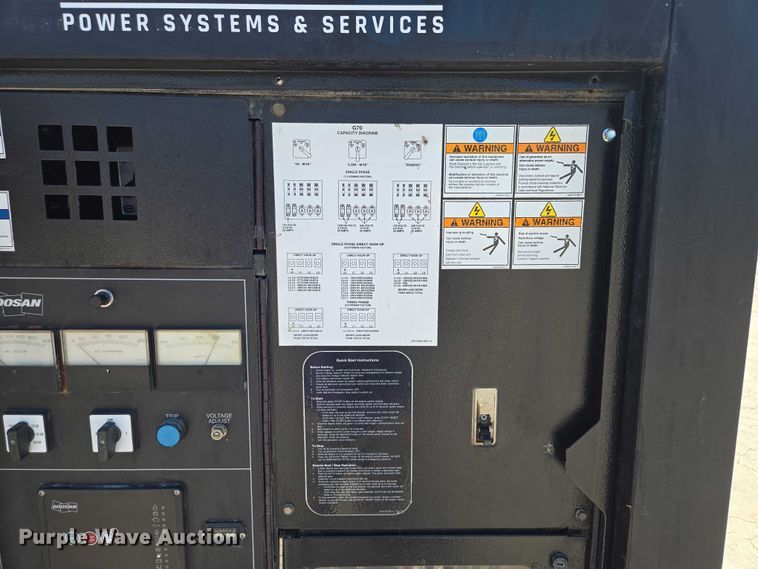 image for item DF8614 Doosan G70WJD-2A-FX-T3  generator