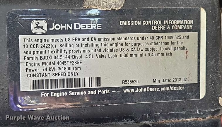 image for item DF8614 Doosan G70WJD-2A-FX-T3  generator