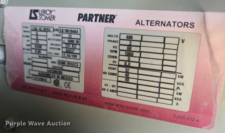 image for item DF8616 Doosan G40WMI-2A-T4I generator