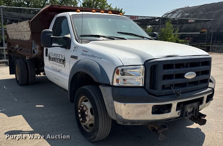 image for item DJ9687 2007 Ford F550 dump truck
