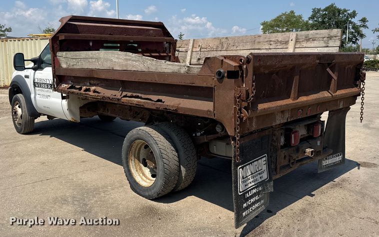 image for item DJ9687 2007 Ford F550 dump truck