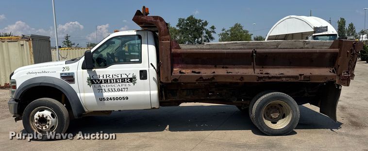 image for item DJ9689 2008 Ford F550 dump truck