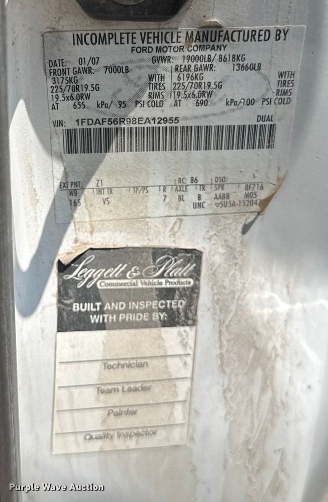 image for item DJ9689 2008 Ford F550 dump truck