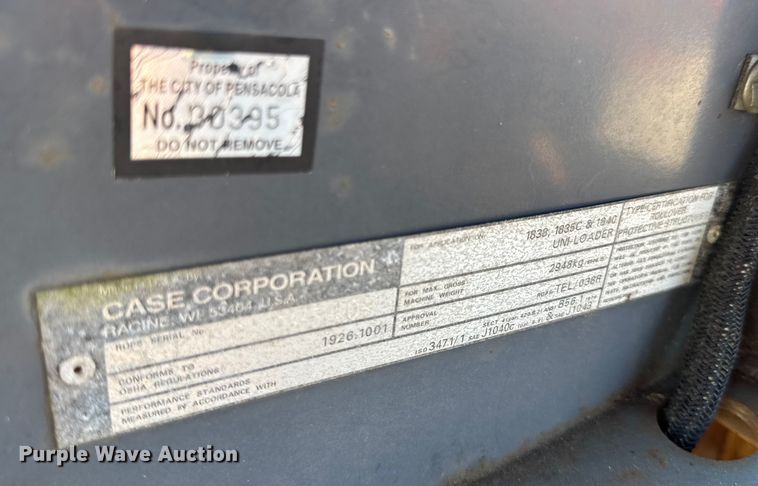 image for item DJ9691 1998 Case 1838 skid steer loader