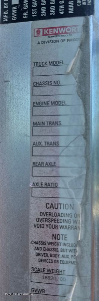 image for item DK0000 2005 Kenworth W900 ready mix truck