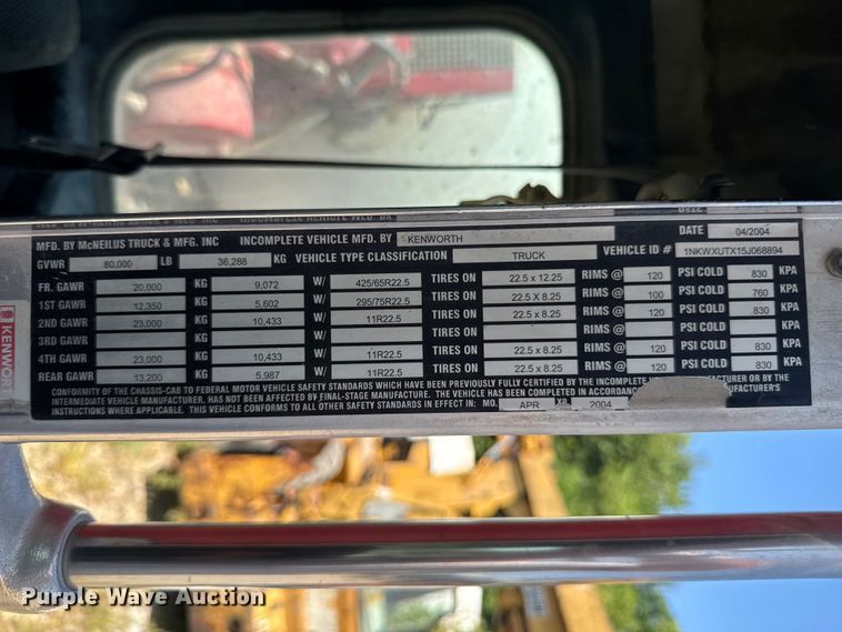 image for item DK0000 2005 Kenworth W900 ready mix truck