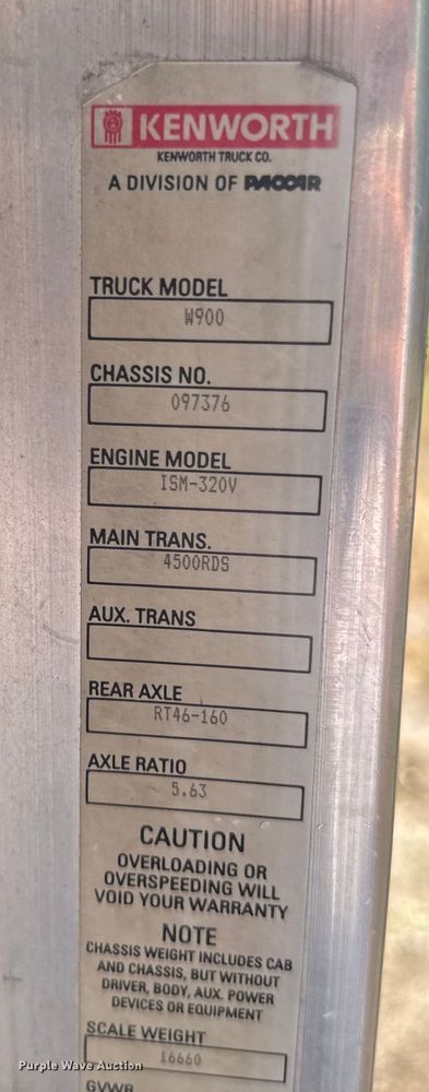 image for item DK0001 2005 Kenworth W900 ready mix truck