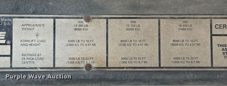 image for item DO0953 Case 588G forklift