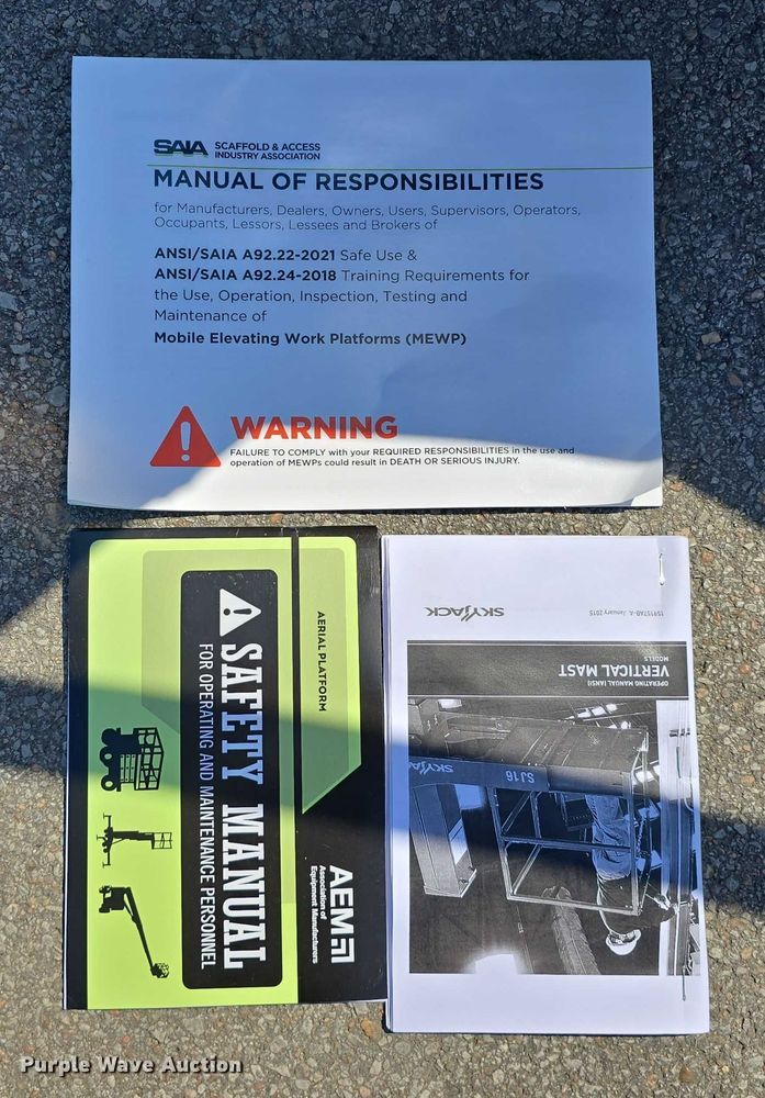 image for item DP8843 SkyJack SJ12 vertical lift