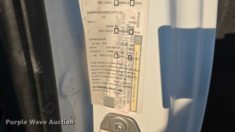 image for item DR3956 2021 Dodge Ram 5500 utility / service truck