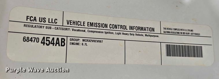 image for item DR3956 2021 Dodge Ram 5500 utility / service truck