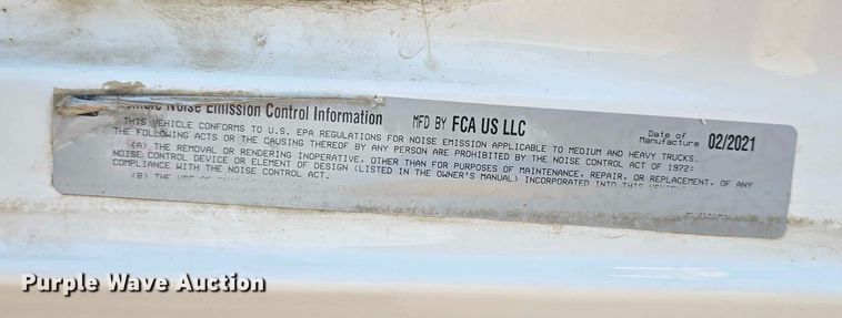 image for item DR3956 2021 Dodge Ram 5500 utility / service truck