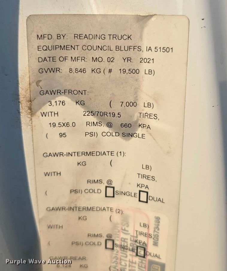 image for item DR3956 2021 Dodge Ram 5500 utility / service truck