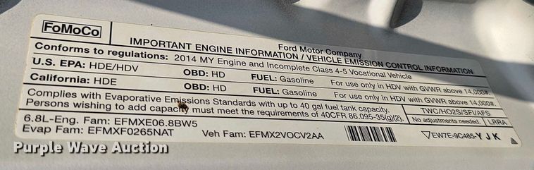 image for item DR3957 2014 Ford F550 Super Duty utility / service truck