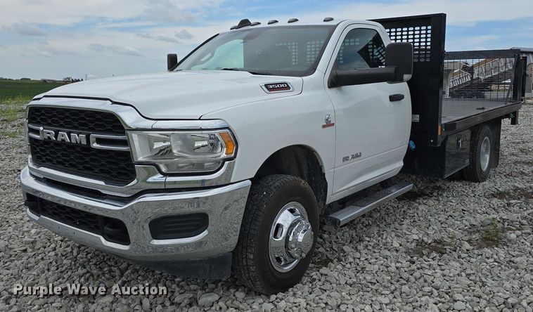 image for item DR3963 2021 Dodge Ram 3500 Heavy Duty flatbed pickup truck