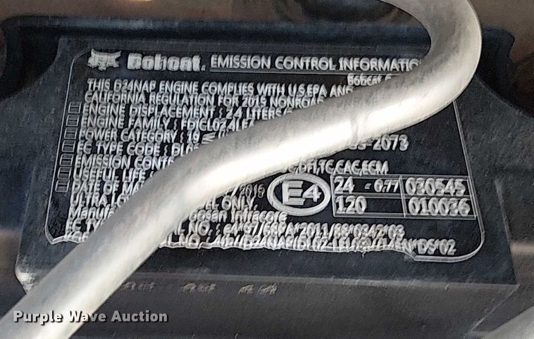 image for item DS3863 2015 Bobcat T650 tracked skid steer loader