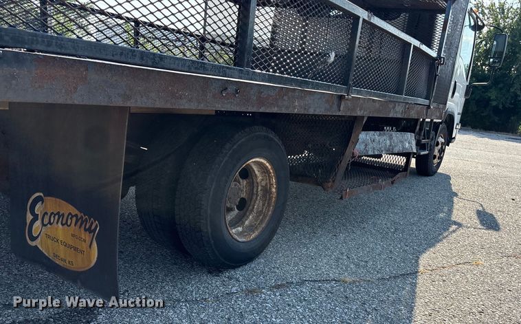 image for item DT3265 2012 Isuzu NPR crew cab flatbed truck